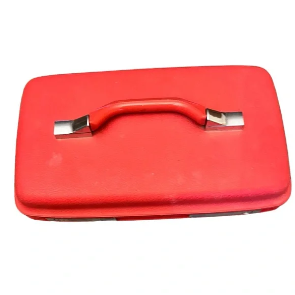 Vintage Samsonite Royal Traveller Montebello Hard Train Case Mirror 14" - Picture 6 of 6